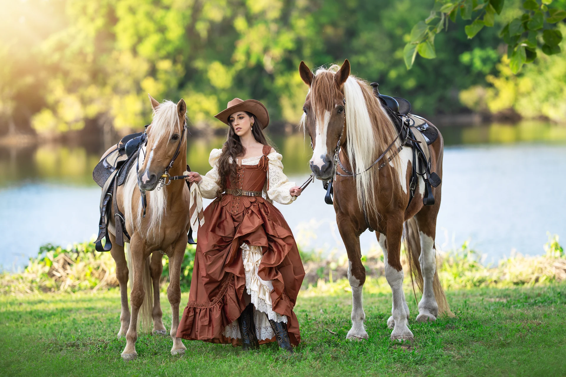 Olya with Horses — photograph 35 by Irina Chernousova