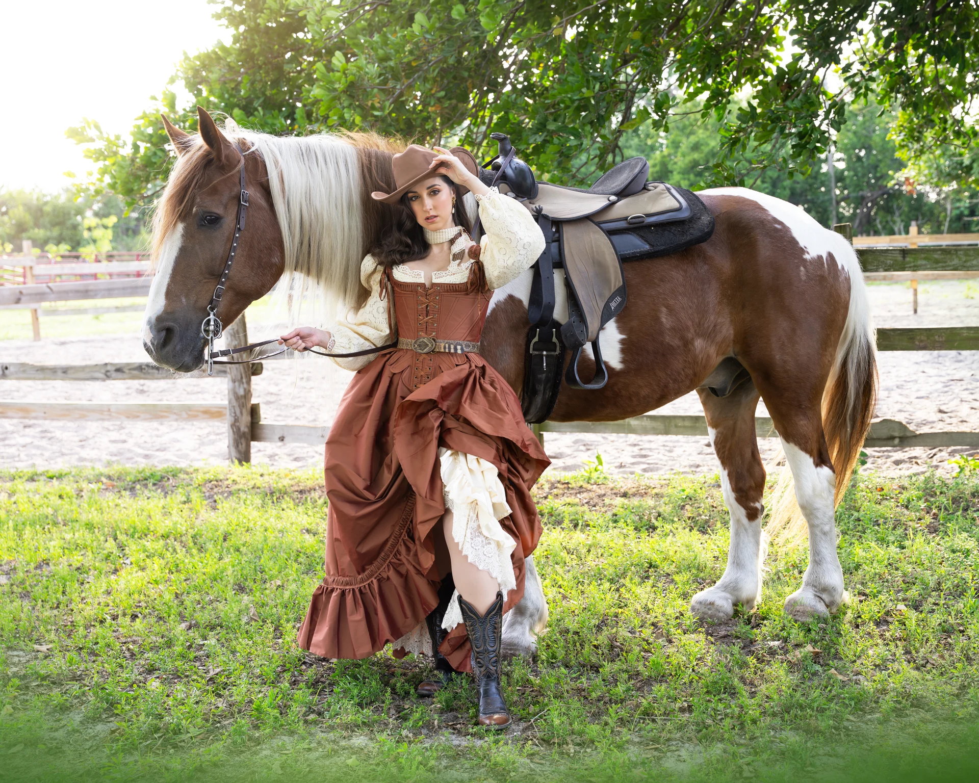 Olya with Horses — photograph 10 by Irina Chernousova