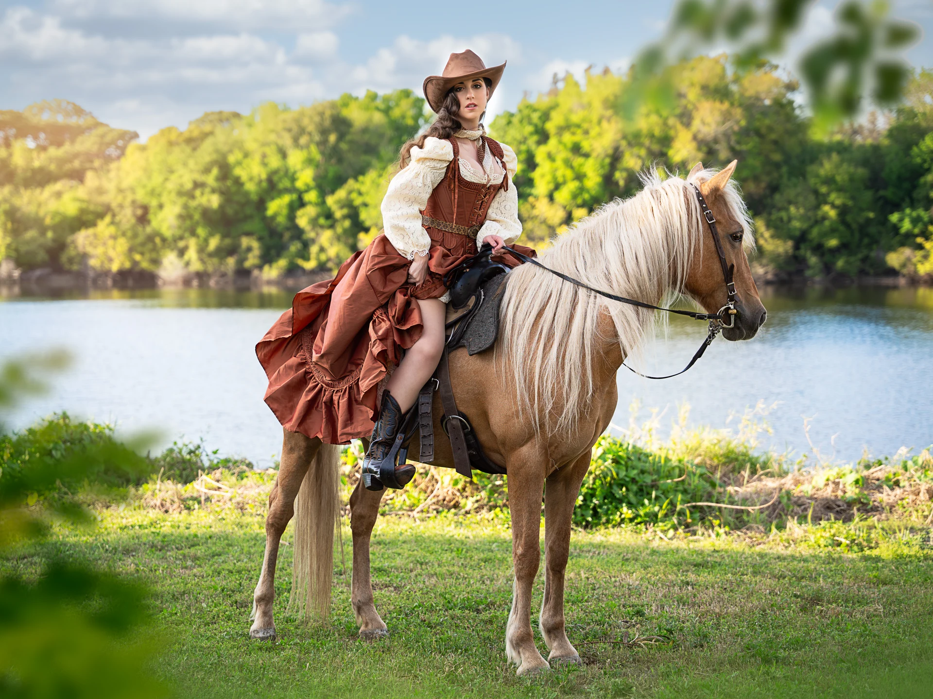 Olya with Horses — photograph 24 by Irina Chernousova