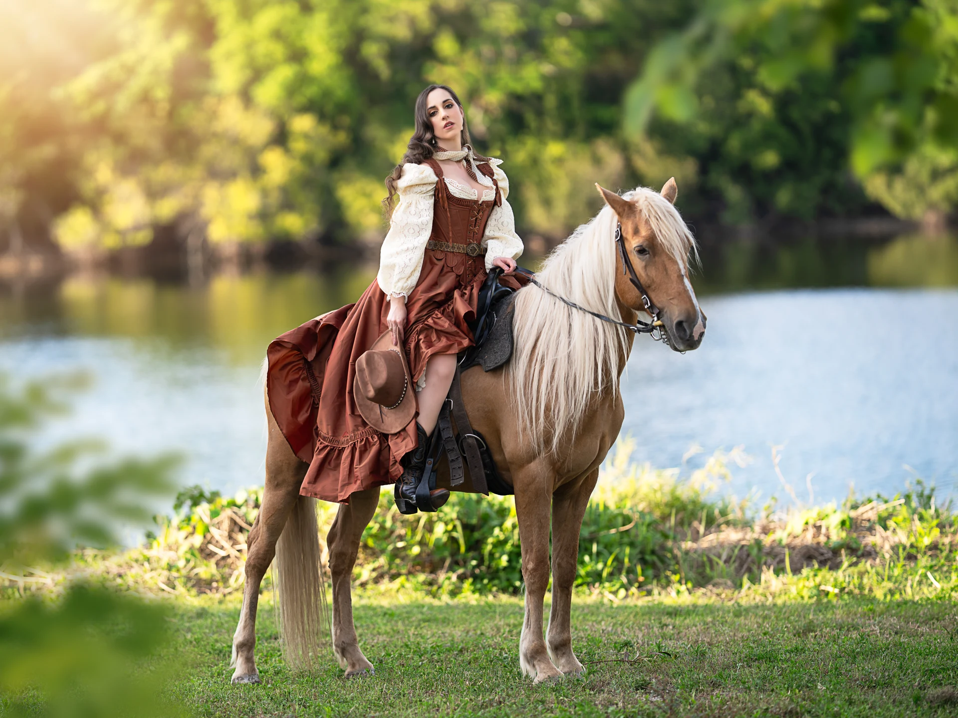 Olya with Horses — photograph 25 by Irina Chernousova