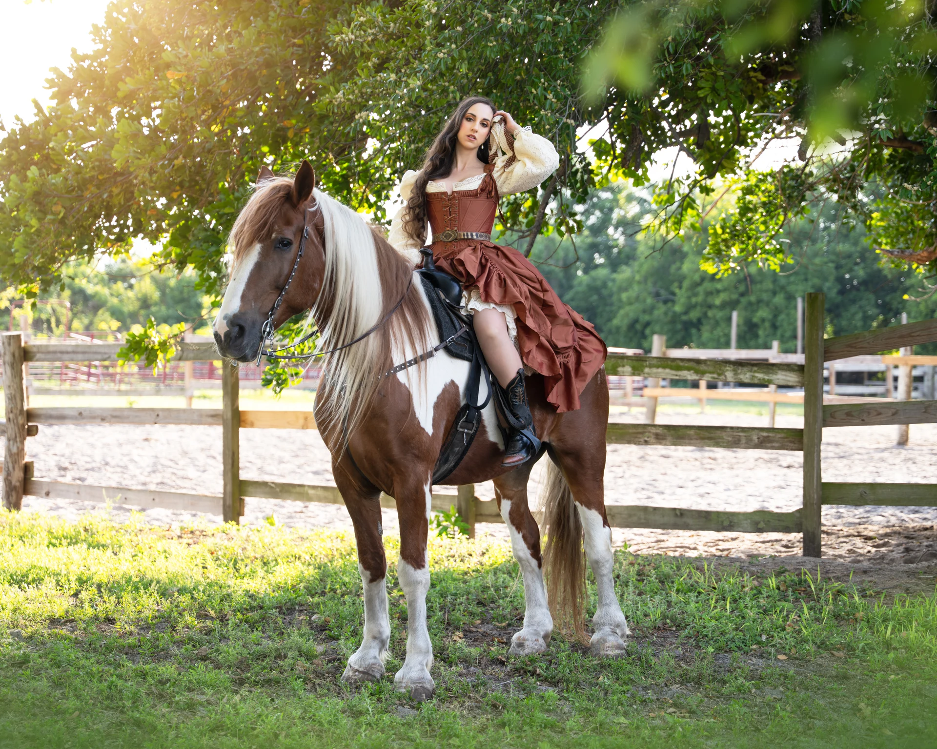 Olya with Horses — photograph 19 by Irina Chernousova