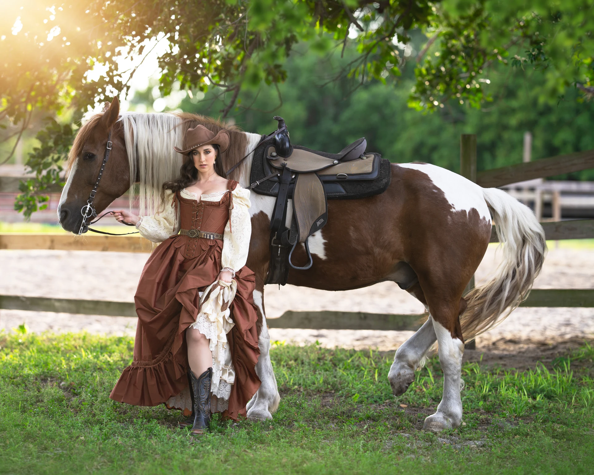 Olya with Horses — photograph 13 by Irina Chernousova