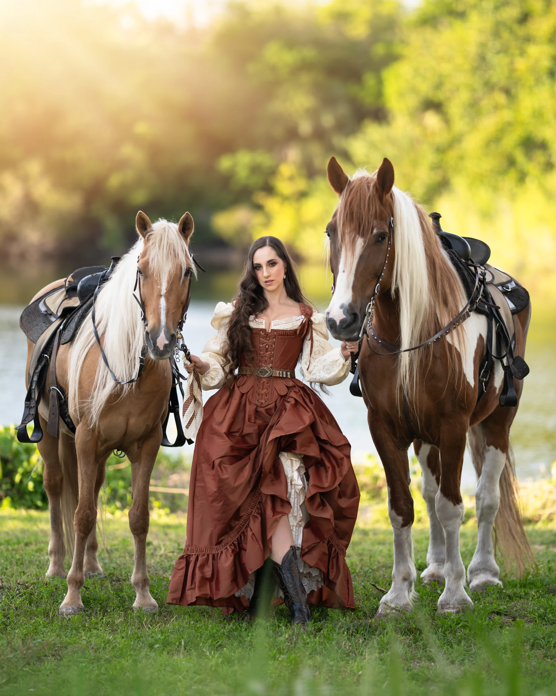 Olya with Horses — photograph 38 by Irina Chernousova