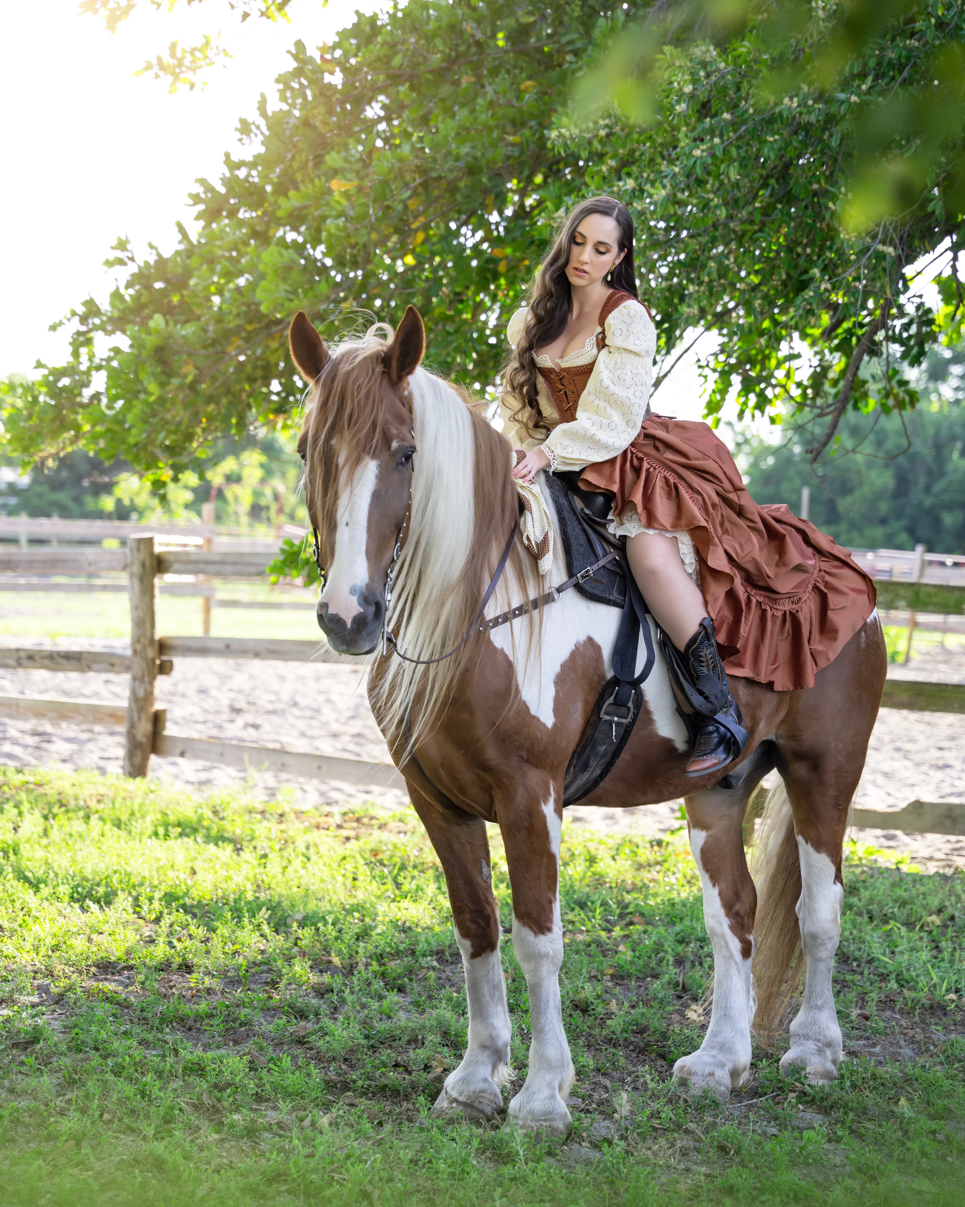 Olya with Horses — photograph 20 by Irina Chernousova