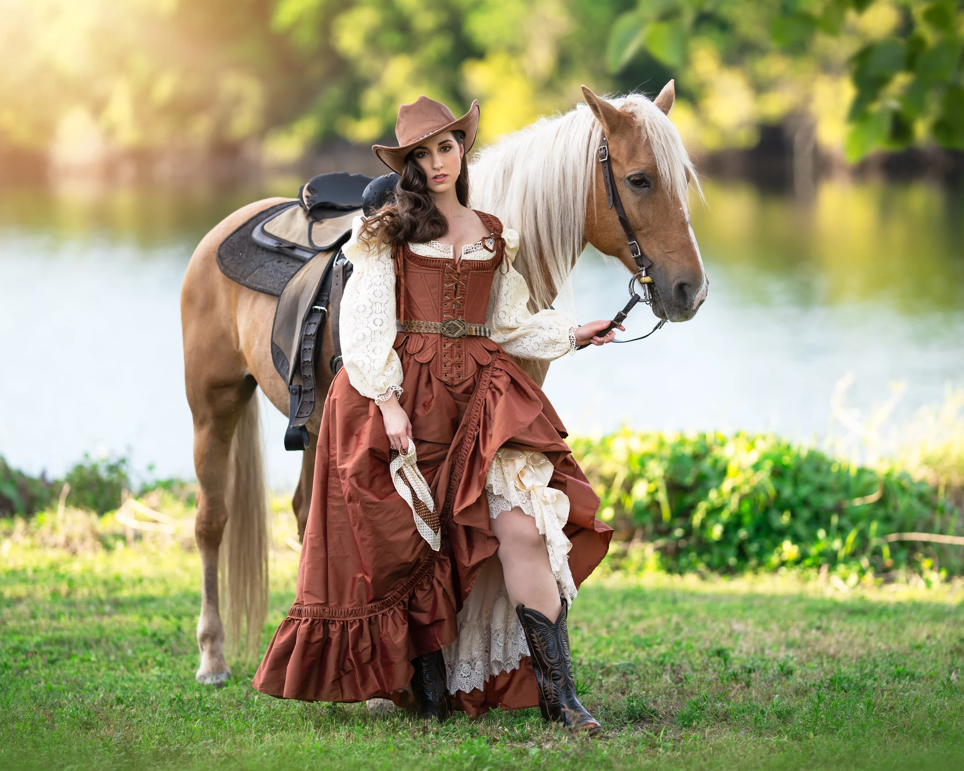 Olya with Horses — photograph 28 by Irina Chernousova