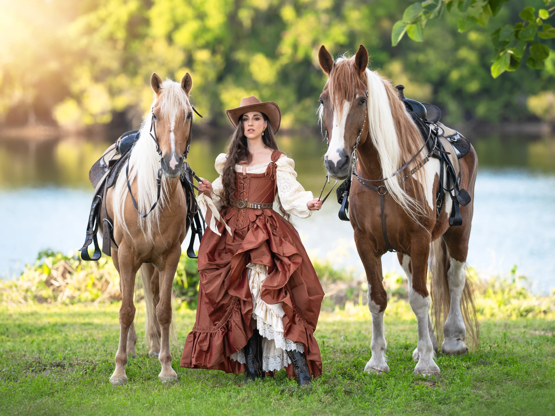Olya with Horses — photograph 37 by Irina Chernousova