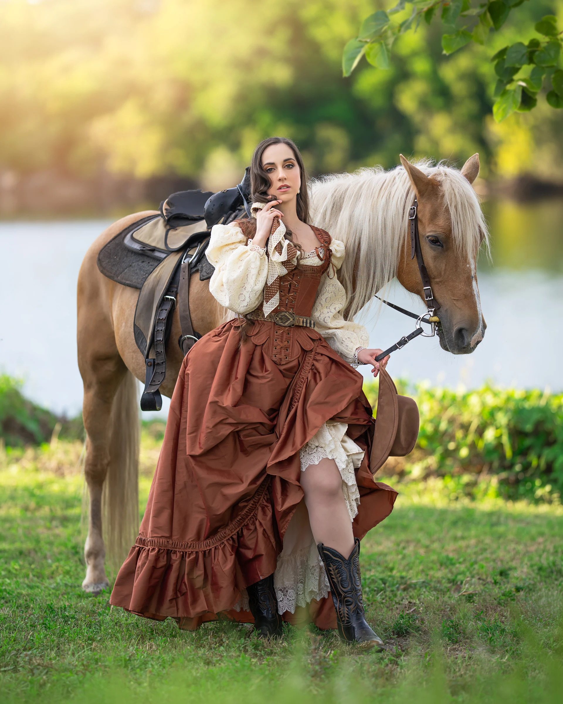 Olya with Horses — photograph 31 by Irina Chernousova